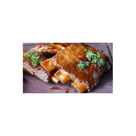 Costeletas de porco com molho barbecue